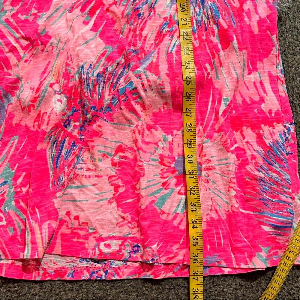 Lilly Pulitzer Hot Pink Multi Floral Sleeveless Midi Dress - Picture 8 of 8